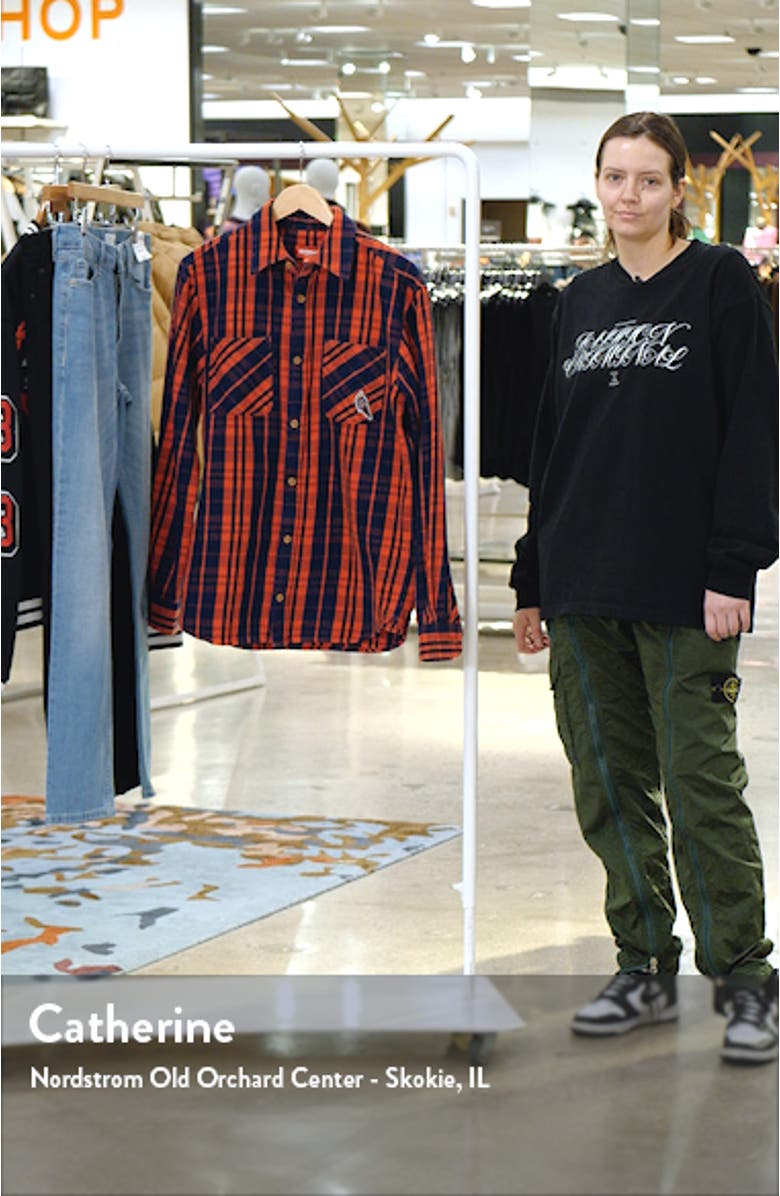 Flapjack Plaid Cotton Flannel Button-Up Shirt, sales video thumbnail