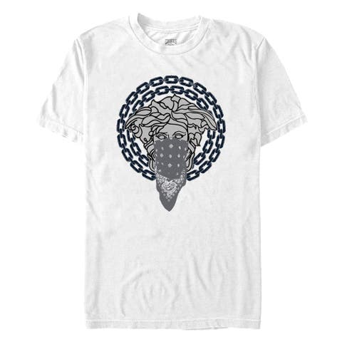 Men's Crooks & Castles Medusa Black Chains  Graphic T-Shirt