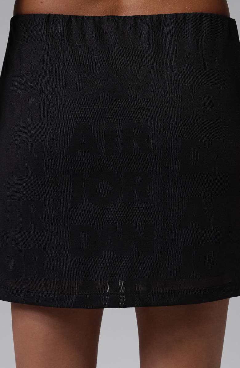 Jordan Flight Open Stitch Knit Skort, Alternate, color, Black