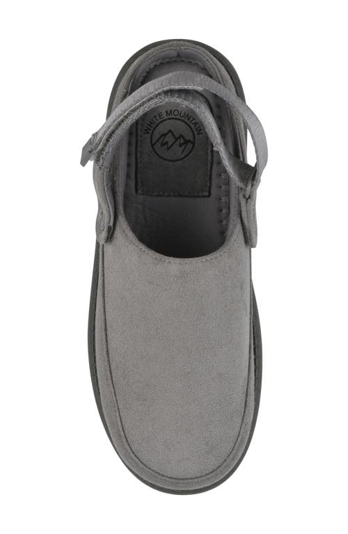 White Mountain Footwear Icebound Slingback Clog In Gray