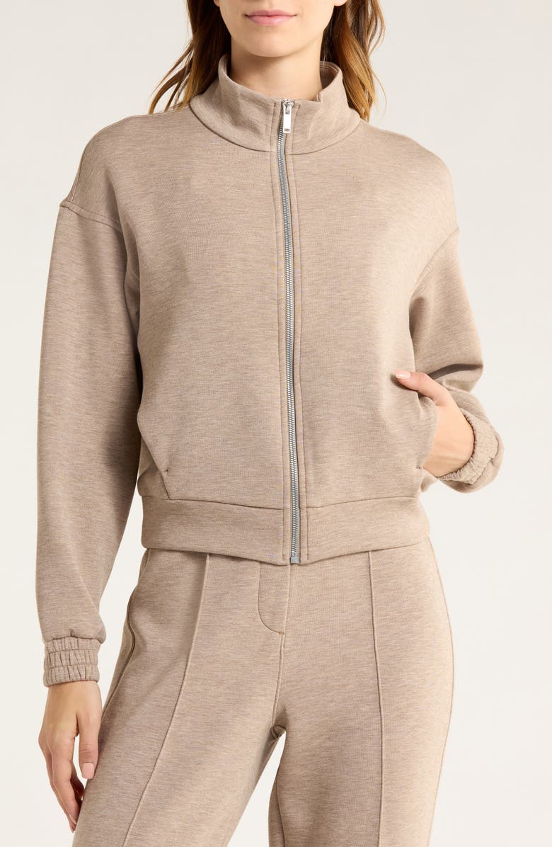 SPANX<sup>®</sup> Brushed AirEssentials<sup>®</sup> Jacket, Alternate, color, Birch Heather