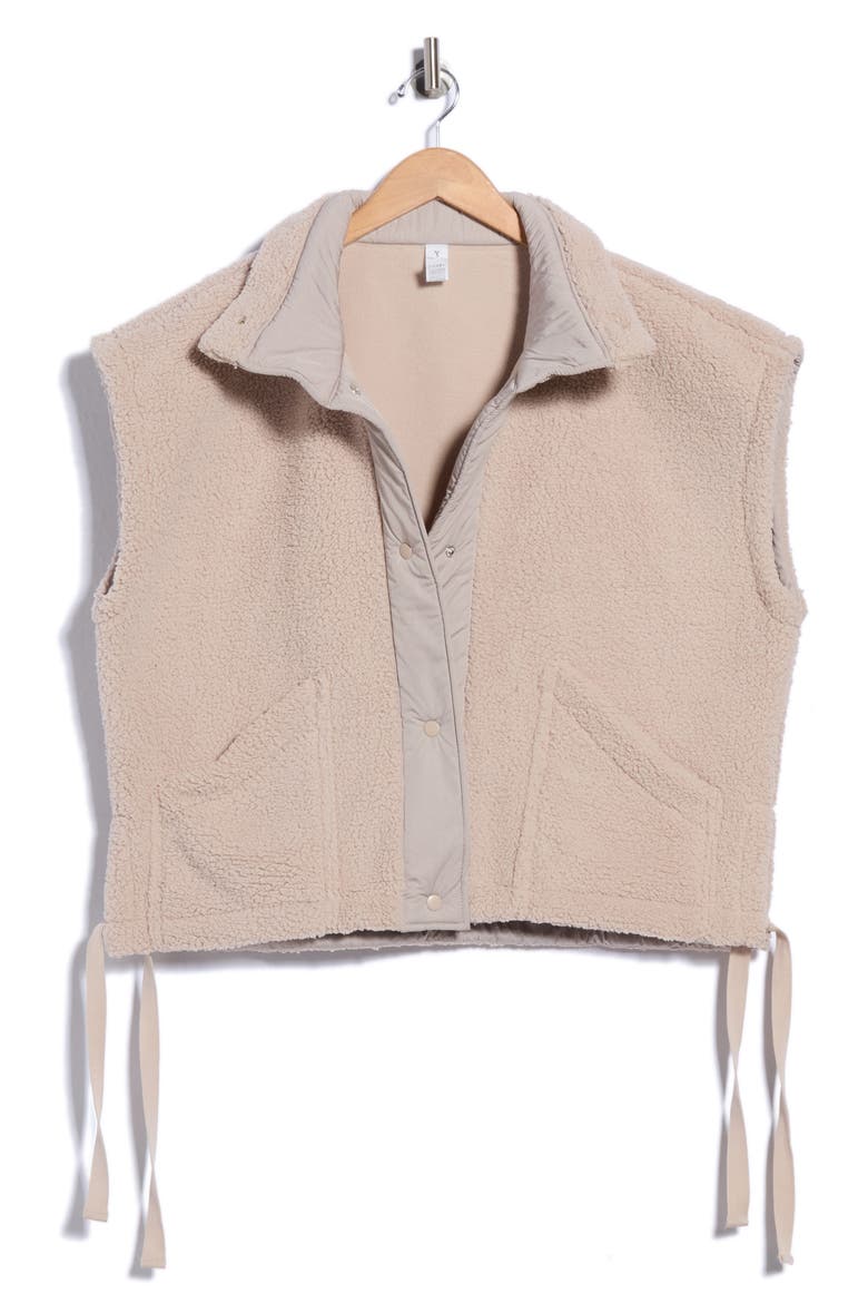 High Pile Fleece Vest, Alternate, color, NACREOUS CLOUDS