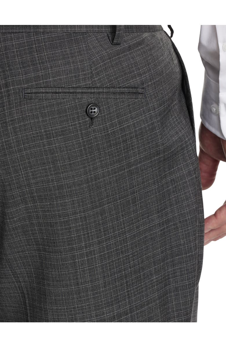 JV Reflex Big & Tall Micro Grid Suit Pants, Alternate, color, Charcoal