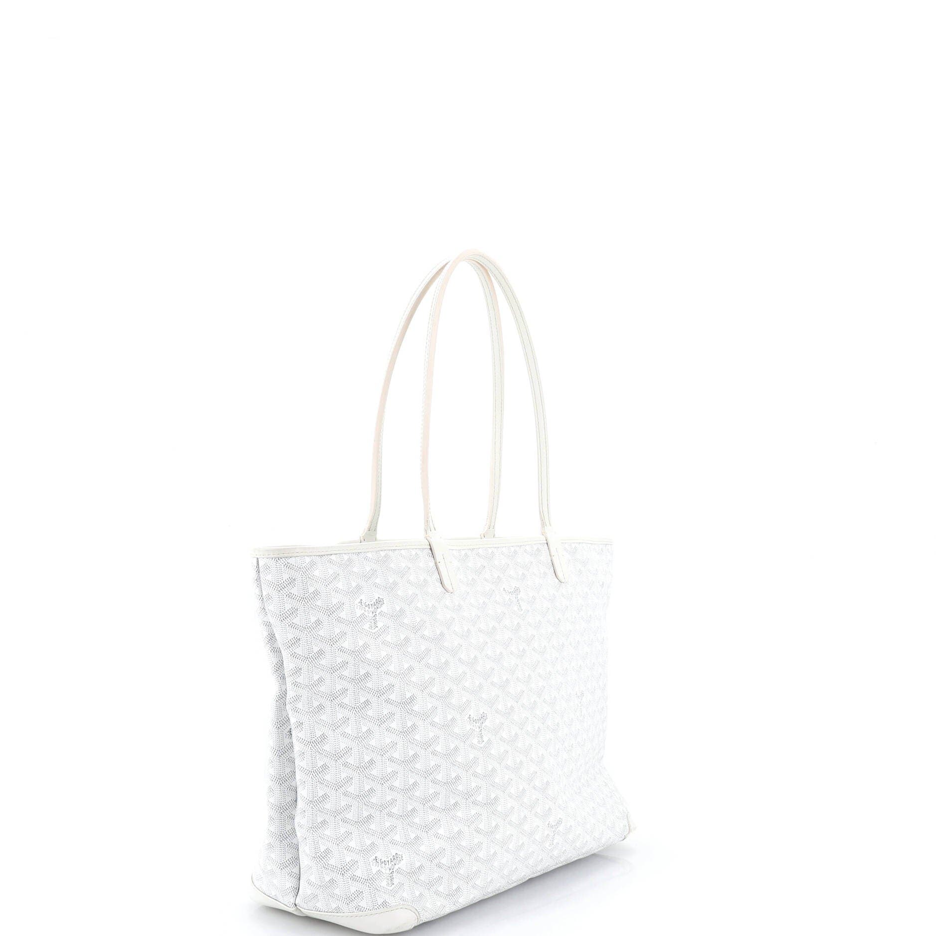 Pre-Owned Goyard Artois Tote Coated Canvas GM, Alternate, color, White