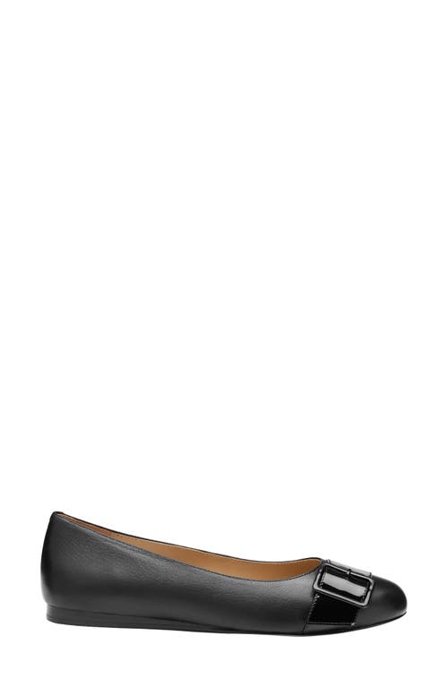 Johnston & Murphy Claire Ballet Flat In Black