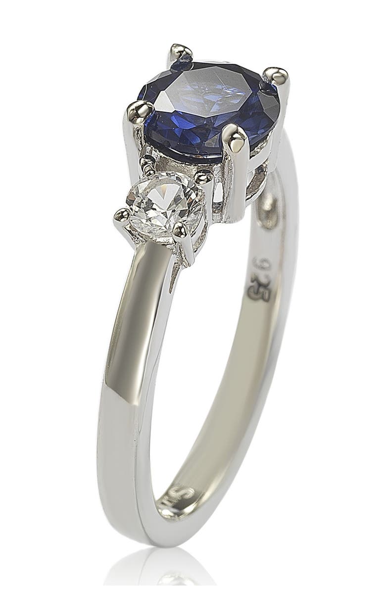 SUZY LEVIAN White & Blue Sapphire Ring, Alternate, color, Blue