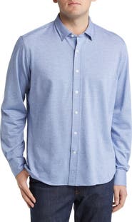 34 Heritage Star Dot Print Cotton Button-Up Shirt