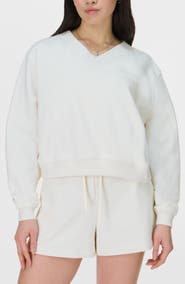 Sweaty Betty Revive Crop Organic Cotton Blend Sweatshirt