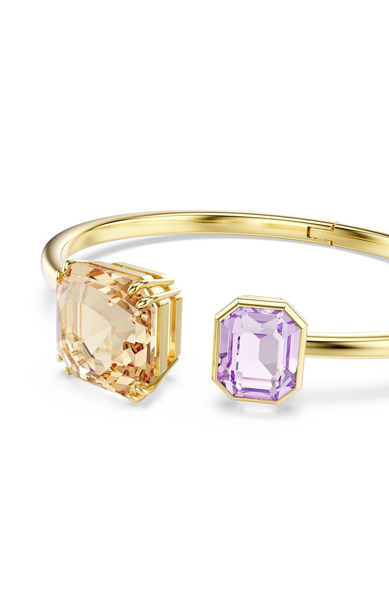 Swarovski Millenia Open Bangle Bracelet, Alternate, color, Gold/ Multi