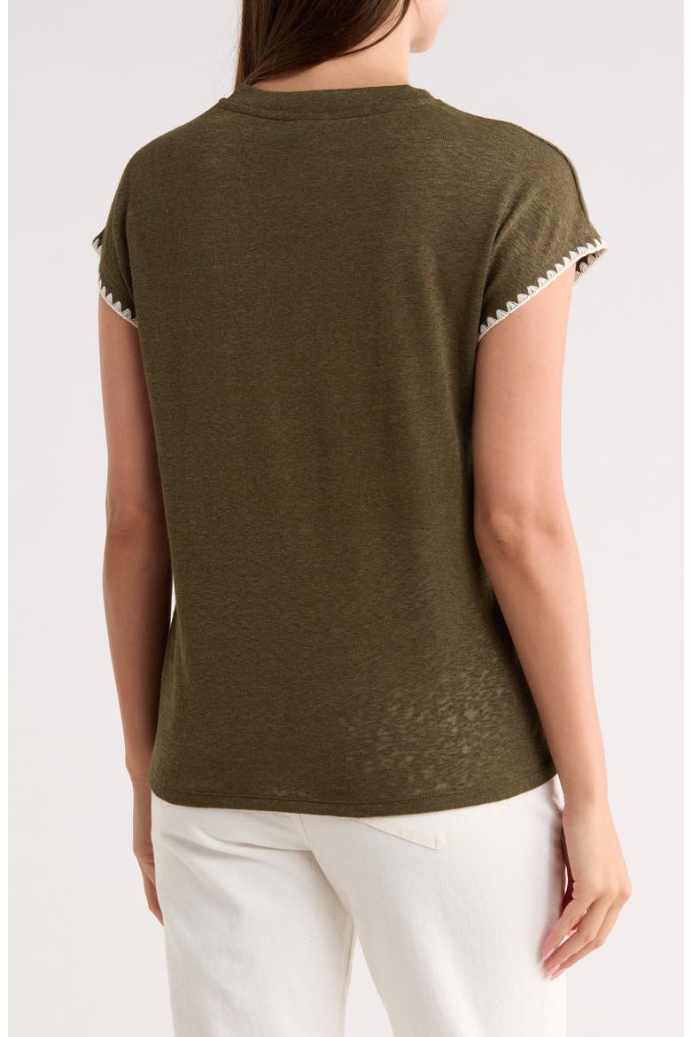 Whipstitch Pocket T-Shirt, Alternate, color, GRAPE LEAF/ IVORY