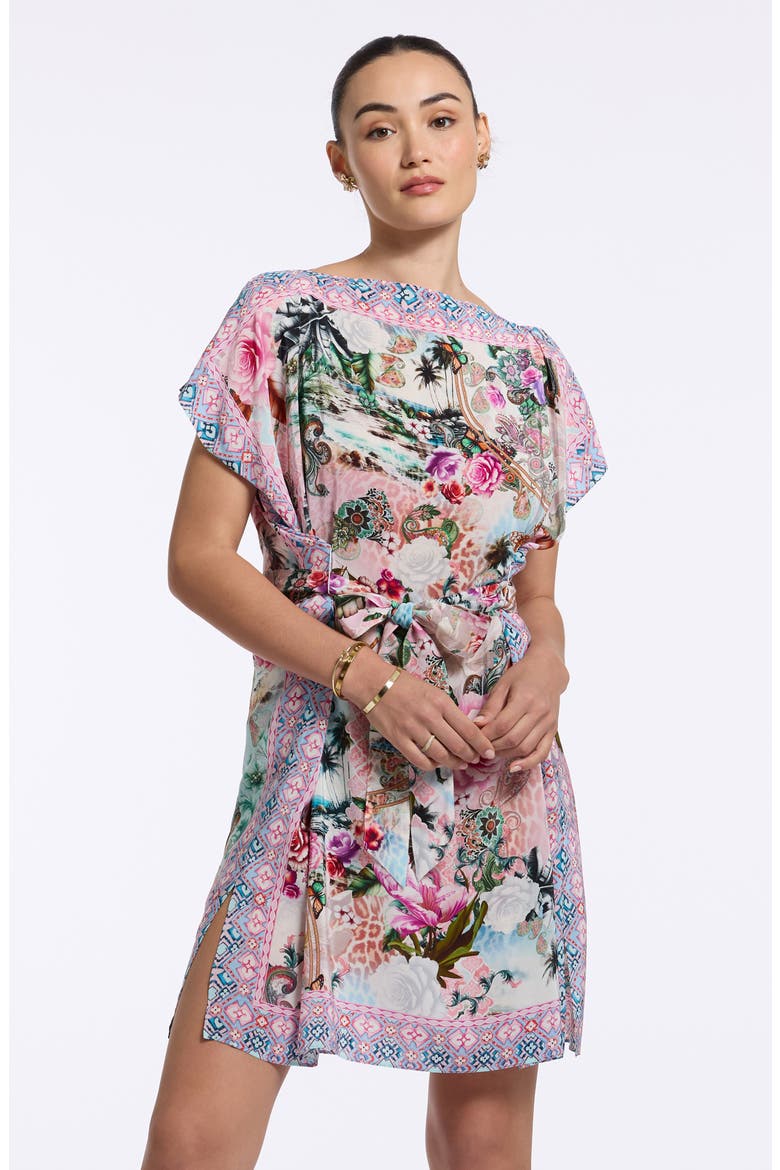 Kendall Silk Blend Dress, Alternate, color, MULTI