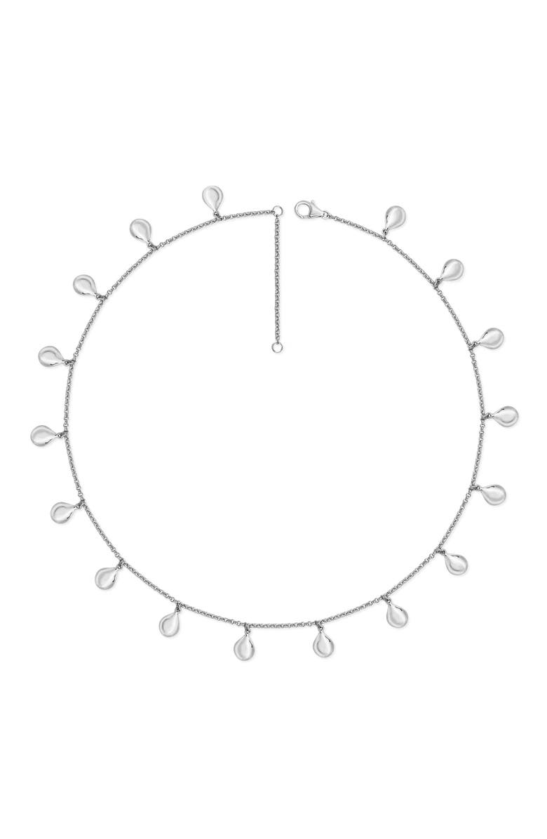 Lucy Quartermaine Tear Drop Necklace, Main, color, Sterling Silver