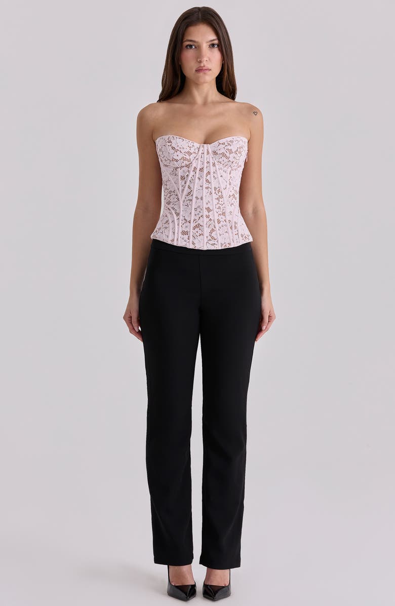 HOUSE OF CB Solaine Lace Corset Top, Alternate, color, Baby Pink