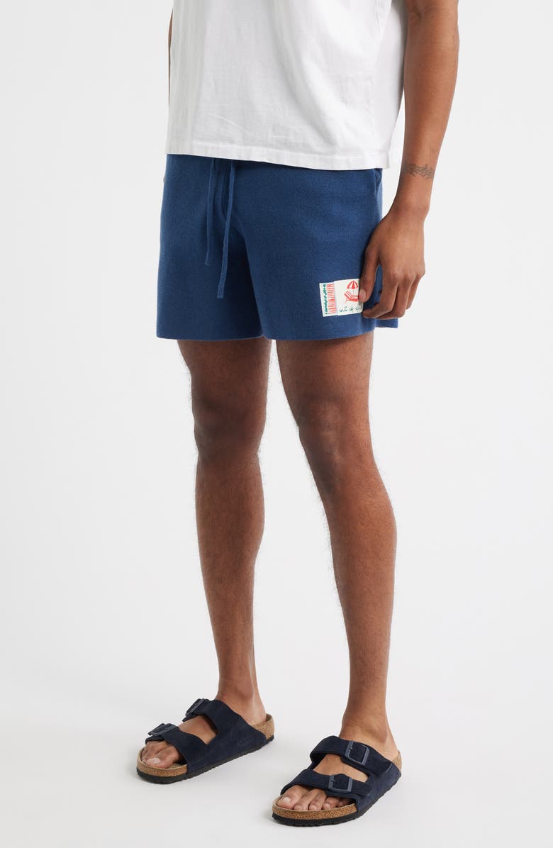 MAVRANS Out of Office Drawstring Knit Shorts, Alternate, color, Blue