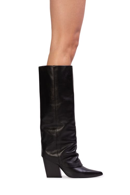 Black Suede Studio Nev 100 Leather Boot In Black