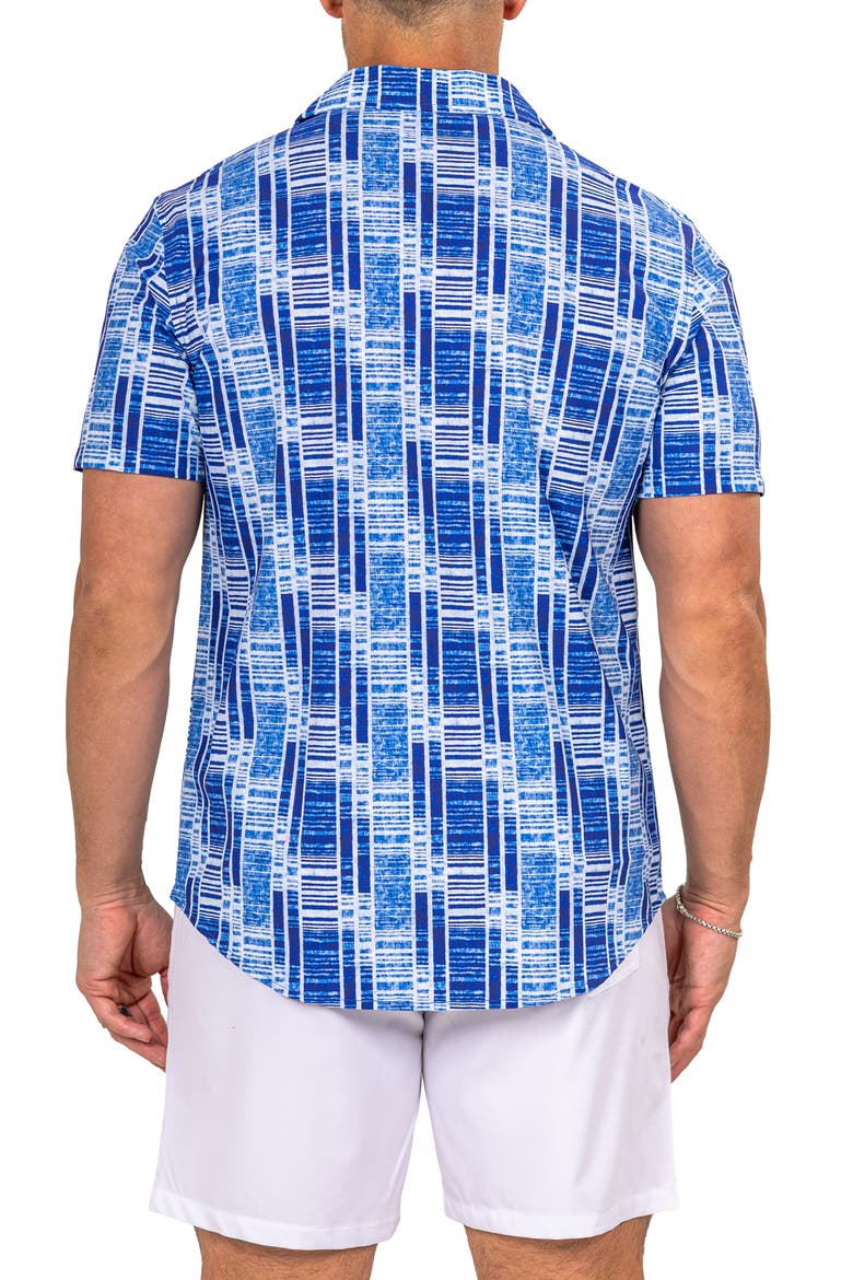 Marthy Blue Camp Shirt, Alternate, color, BLUE