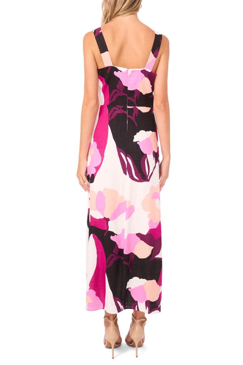 Floral Maxi Dress, Alternate, color, WILD PETUNIA