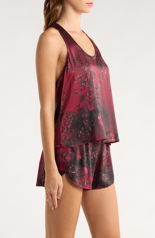 Lunya X Putnam Designs Washable Silk Short Pajamas In Burgundy