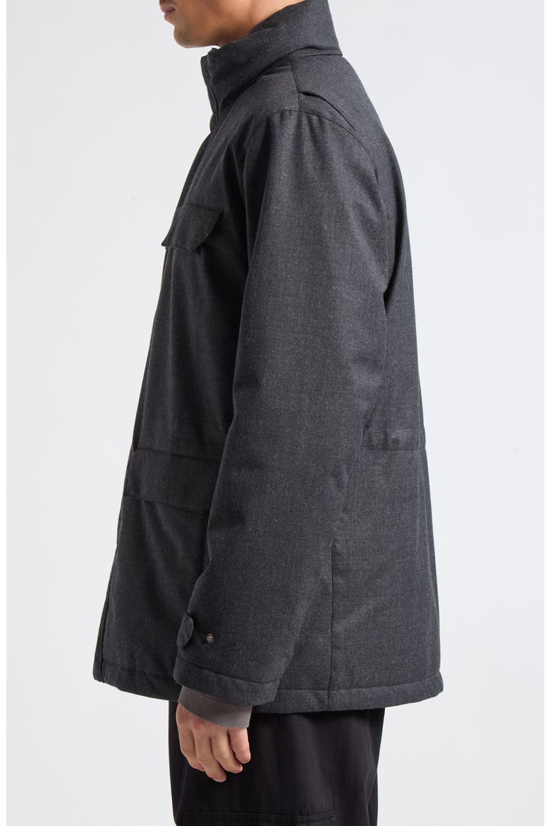 Ultralight Wool Blend Field Jacket, Alternate, color, 9487 CHARCOAL