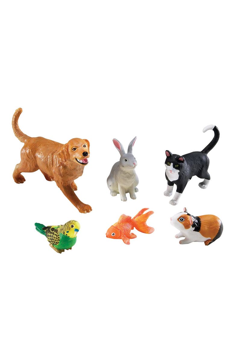 Kaplan Early Learning Company Jumbo Animals Set of 18 - Farm, Jungle, & Pets, Alternate, color, Multicolored