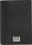 Dolce&Gabbana Logo Plaque Leather Passport Holder