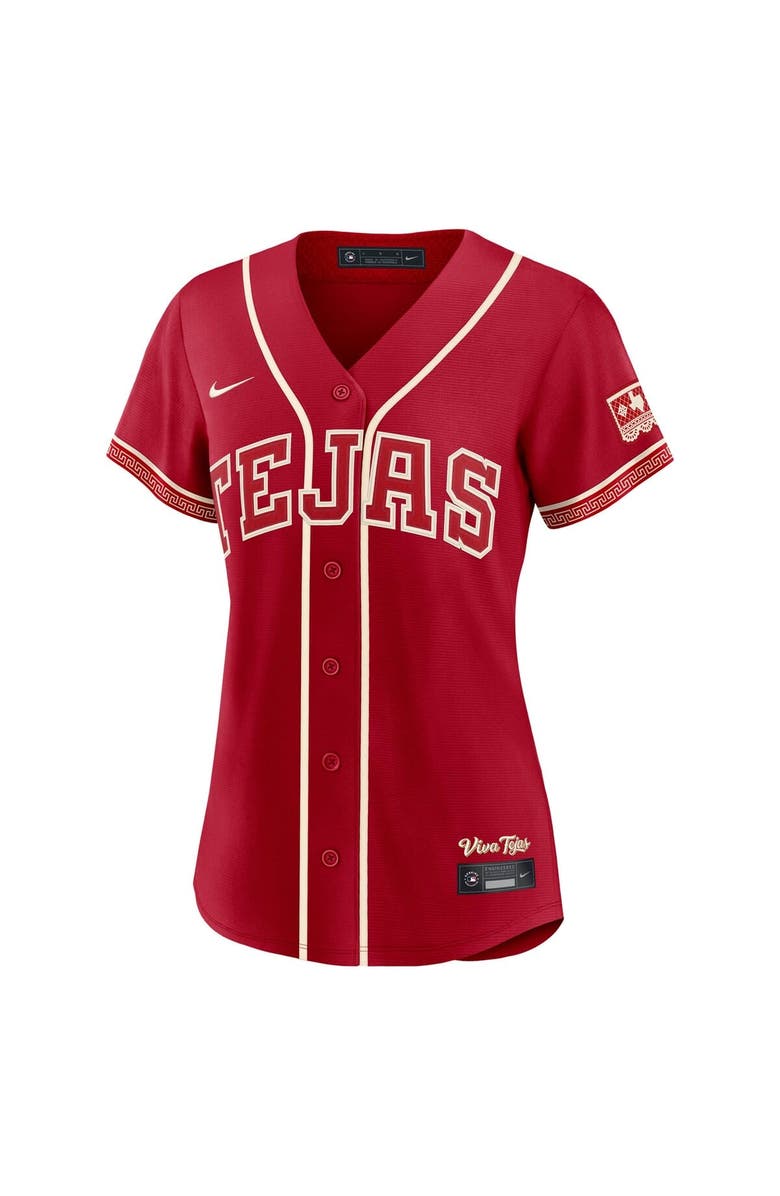 Nike Women's Nike Brandon Nimmo Red Texas Rangers 2026 City Connect Stadium Jersey, Alternate, color, Red