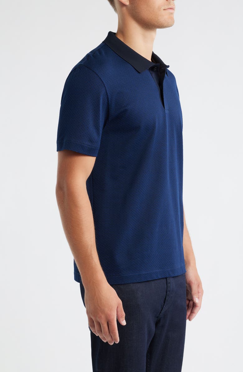 BOSS Parlay Texture Polo, Alternate, color, Dark Blue