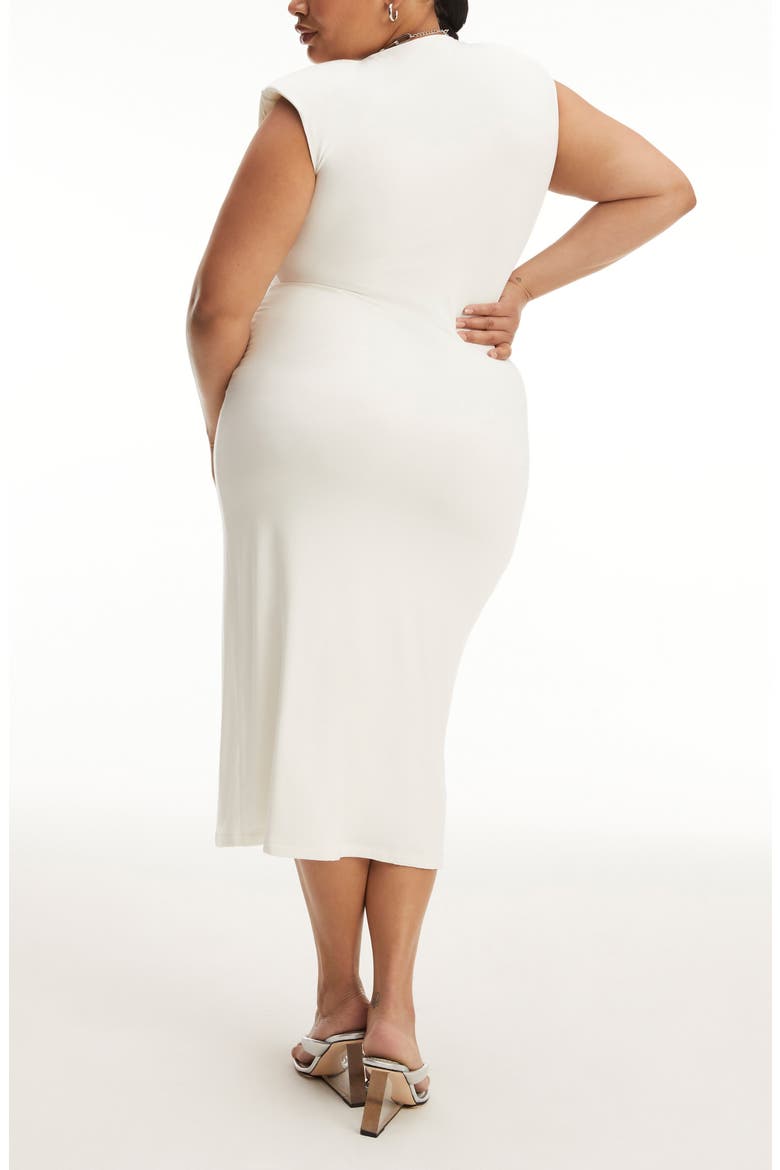 Asymmetric Neck Midi Dress, Alternate, color, IVORY001