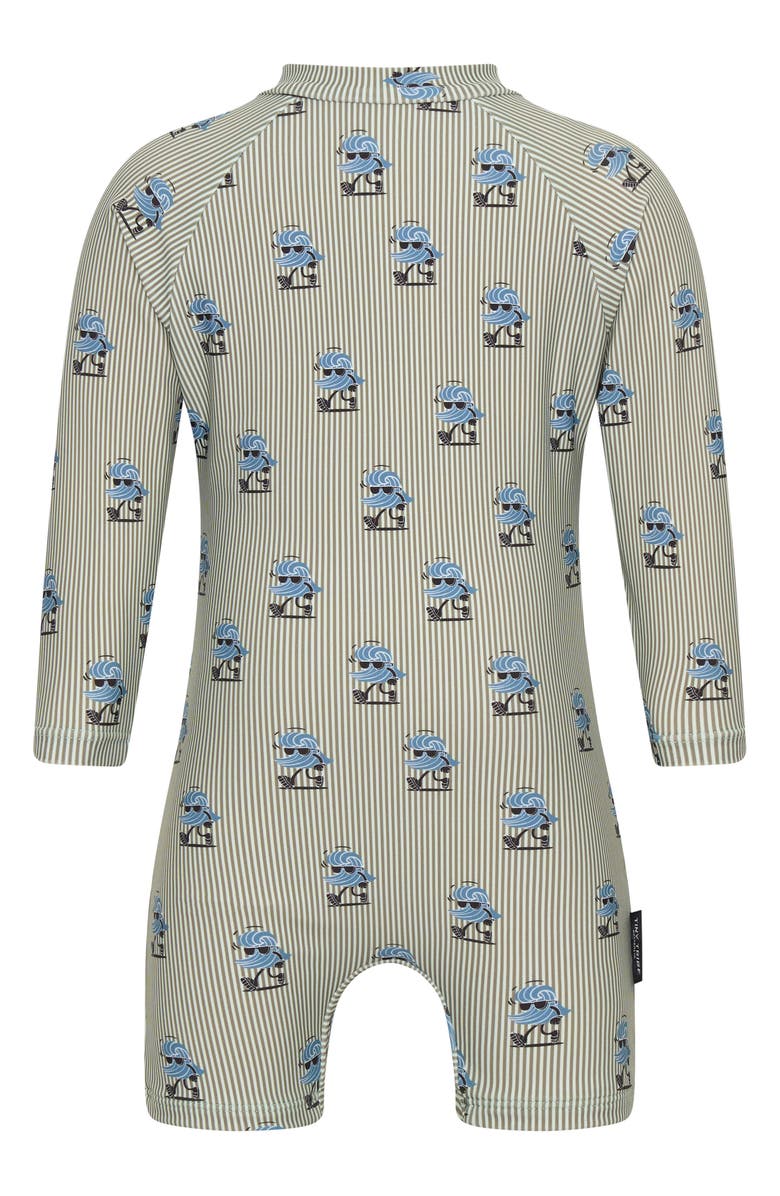 TINY TRIBE Wave One-Piece Rashguard Swimsuit, Alternate, color, Multi