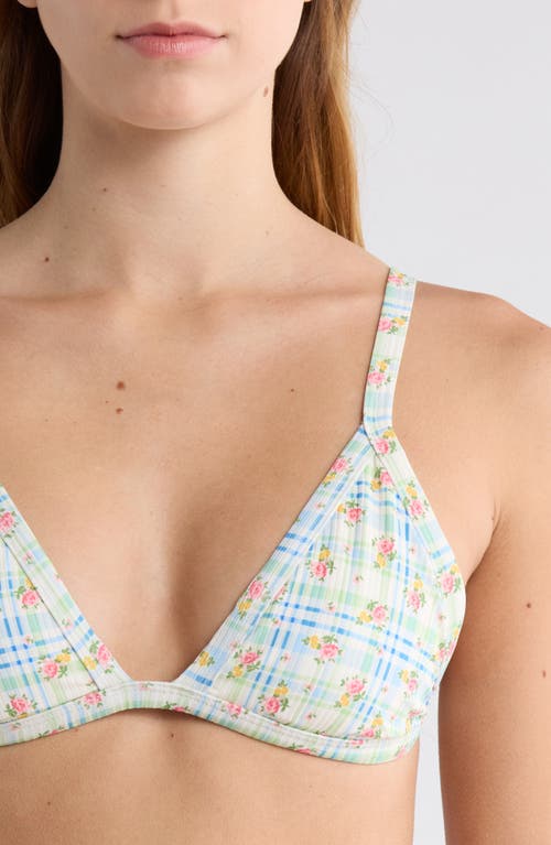 Pacsun Demi Triangle Bikini Top In Multi