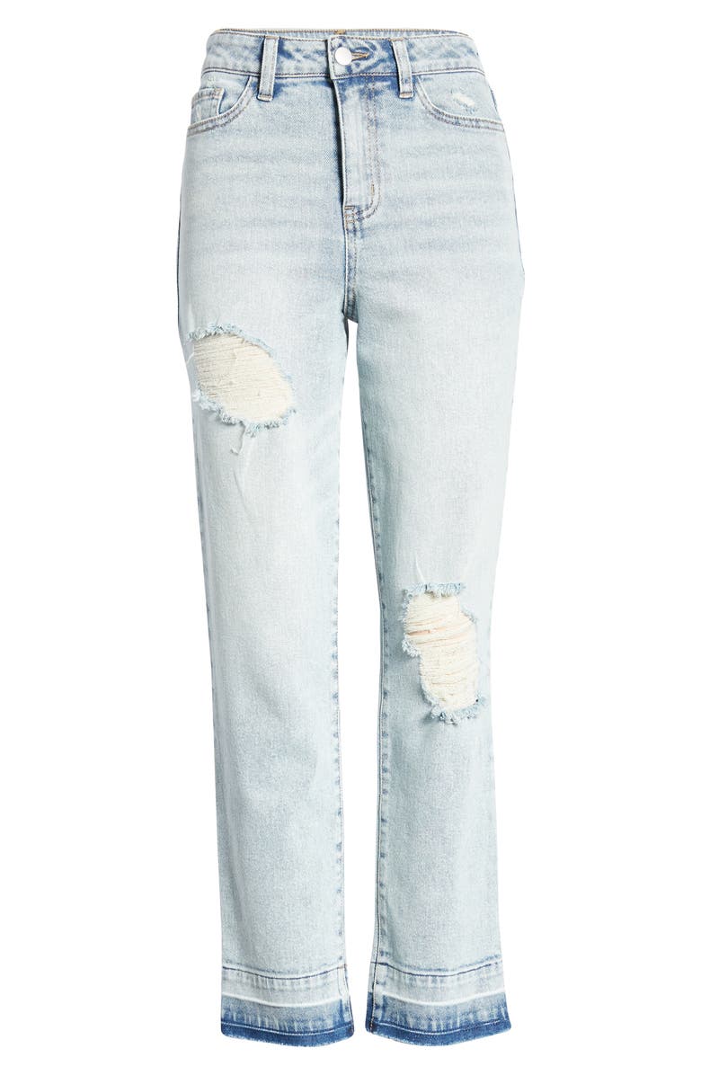 BP. x Claudia Sulewski Ripped Mom Jeans, Alternate, color,