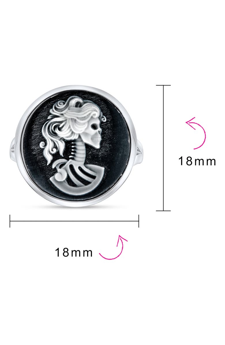 BLING JEWELRY Oval Female Cameo Ring, Alternate, color, 