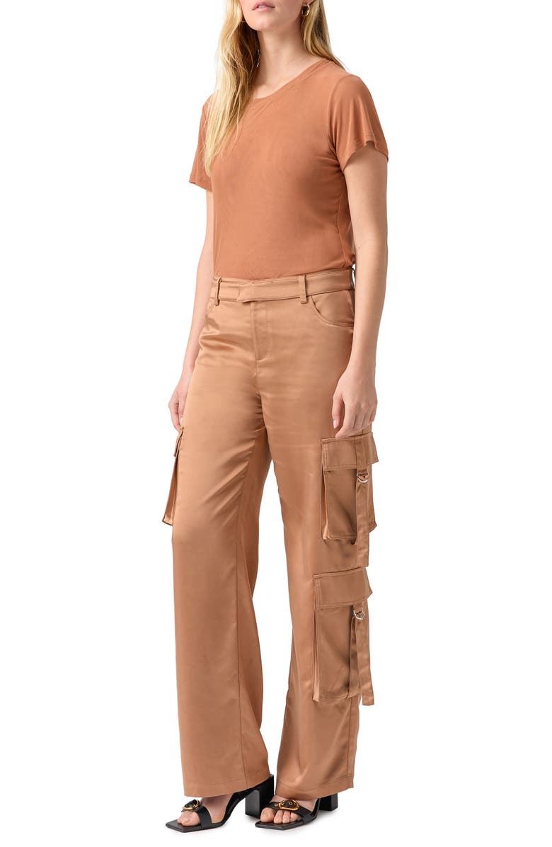 Sanctuary Y2K Strappy Cargo Pants, Alternate, color, Mocha Mous