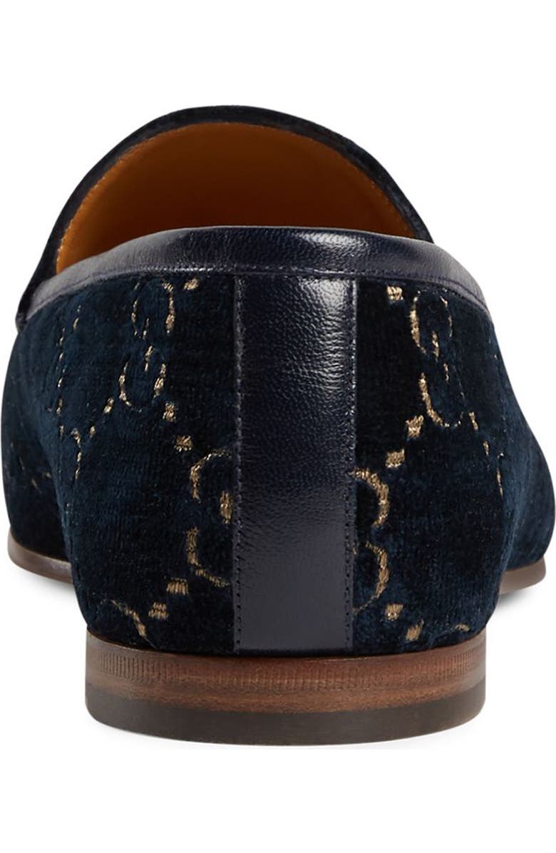 Gucci Jordaan Horsebit GG Velvet Loafer, Alternate, color,