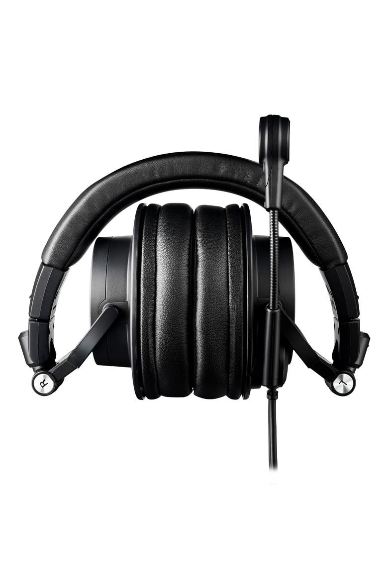 ATH-M50xSTS StreamSet Closed-Back Streaming Headset, Alternate, color, Black