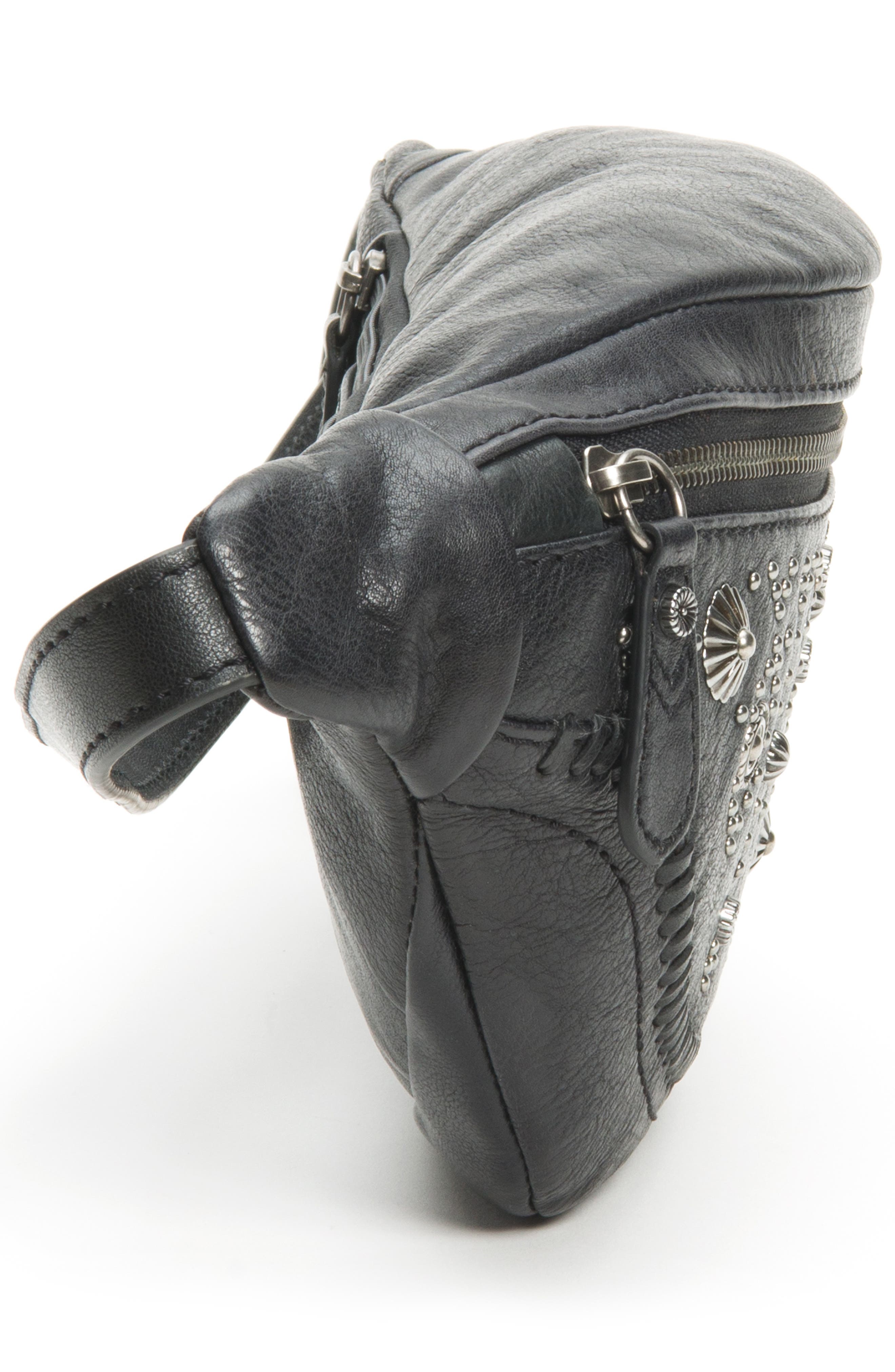 Frye Concho Studded Leather Belt Bag, Alternate, color, 