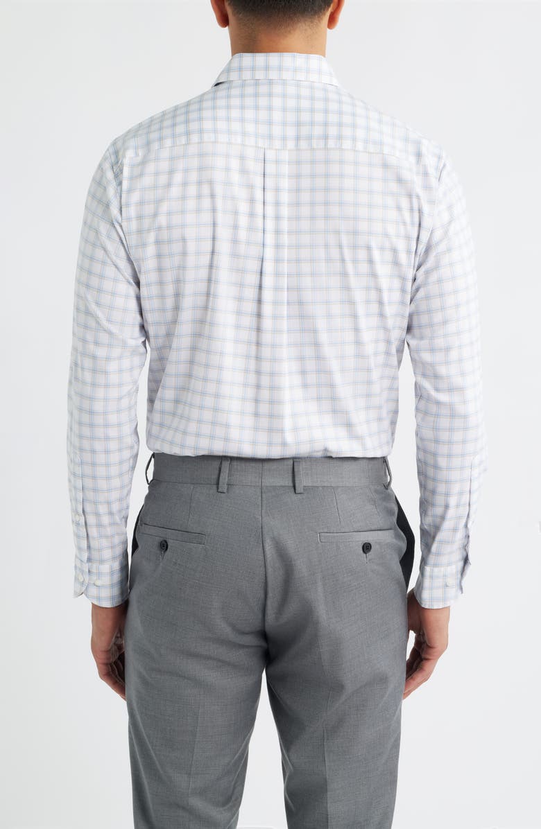 Peter Millar Lenox Stretch Cotton Blend Button-Up Sport Shirt, Alternate, color, White