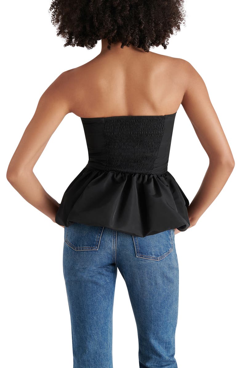 Steve Madden Amari Strapless Peplum Top, Alternate, color,