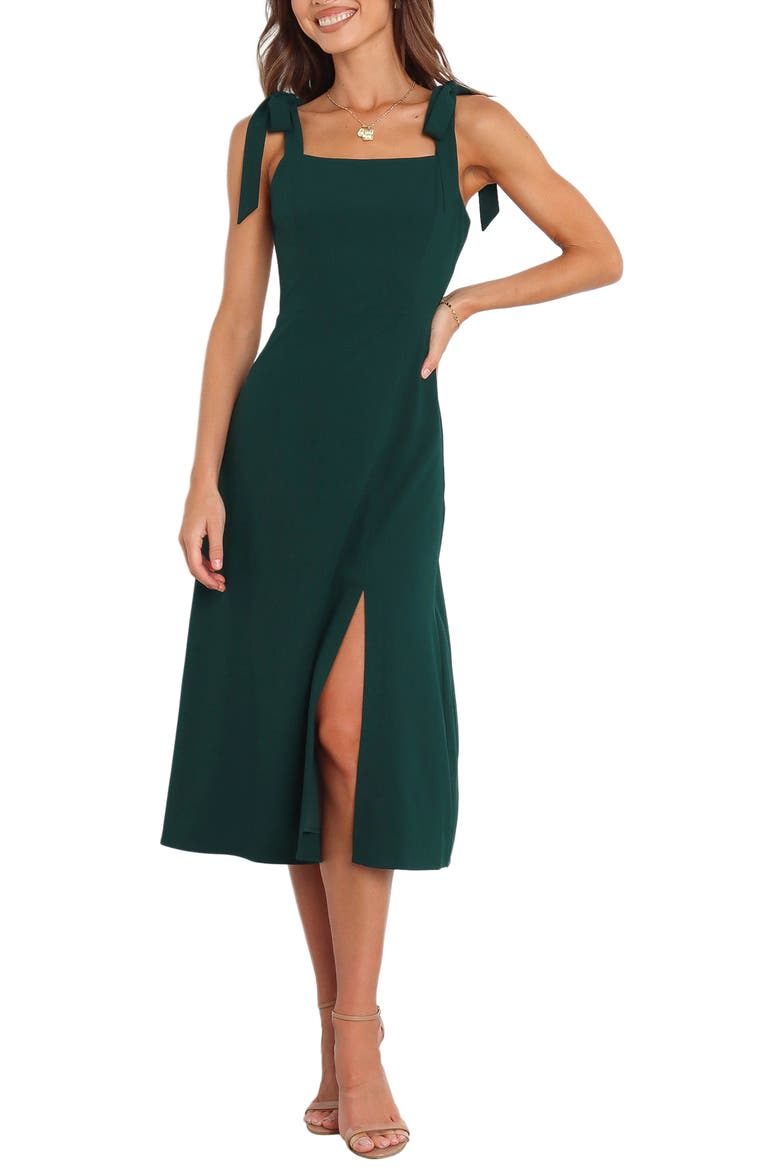 Laurel A-Line Dress, Main, color, EMERALD