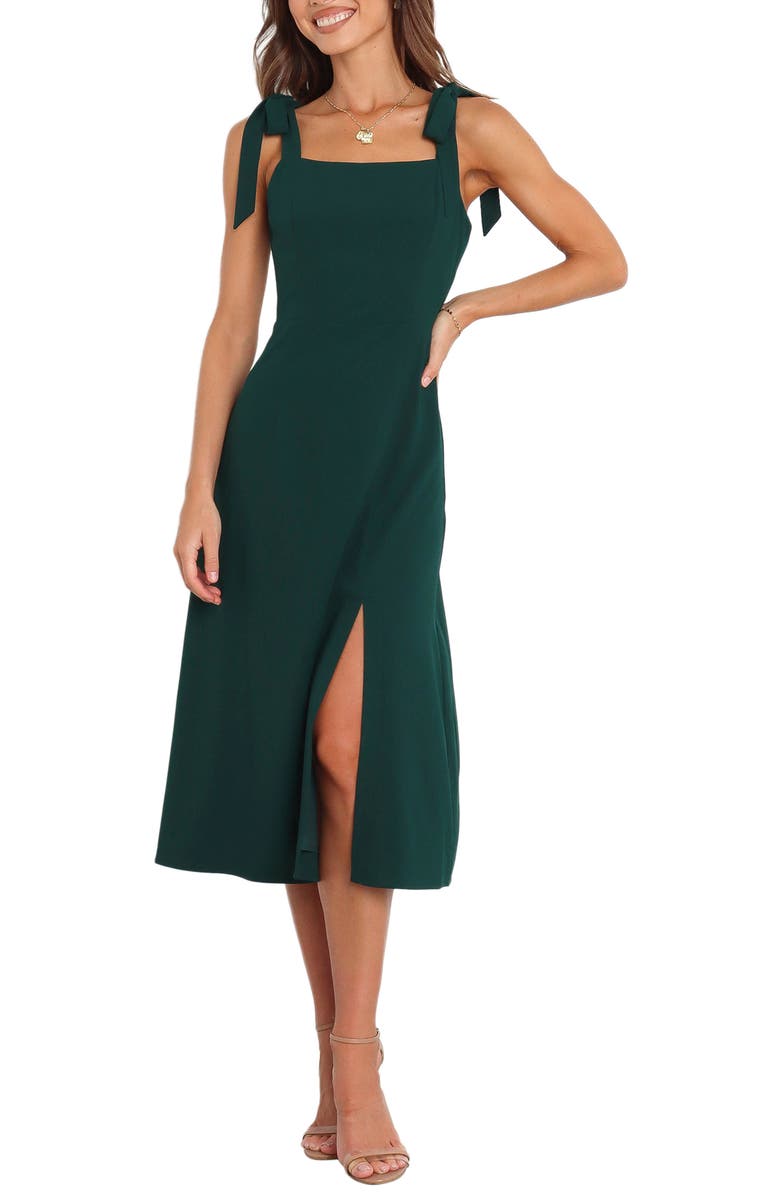 Petal & Pup Laurel A-Line Dress, Main, color, Emerald