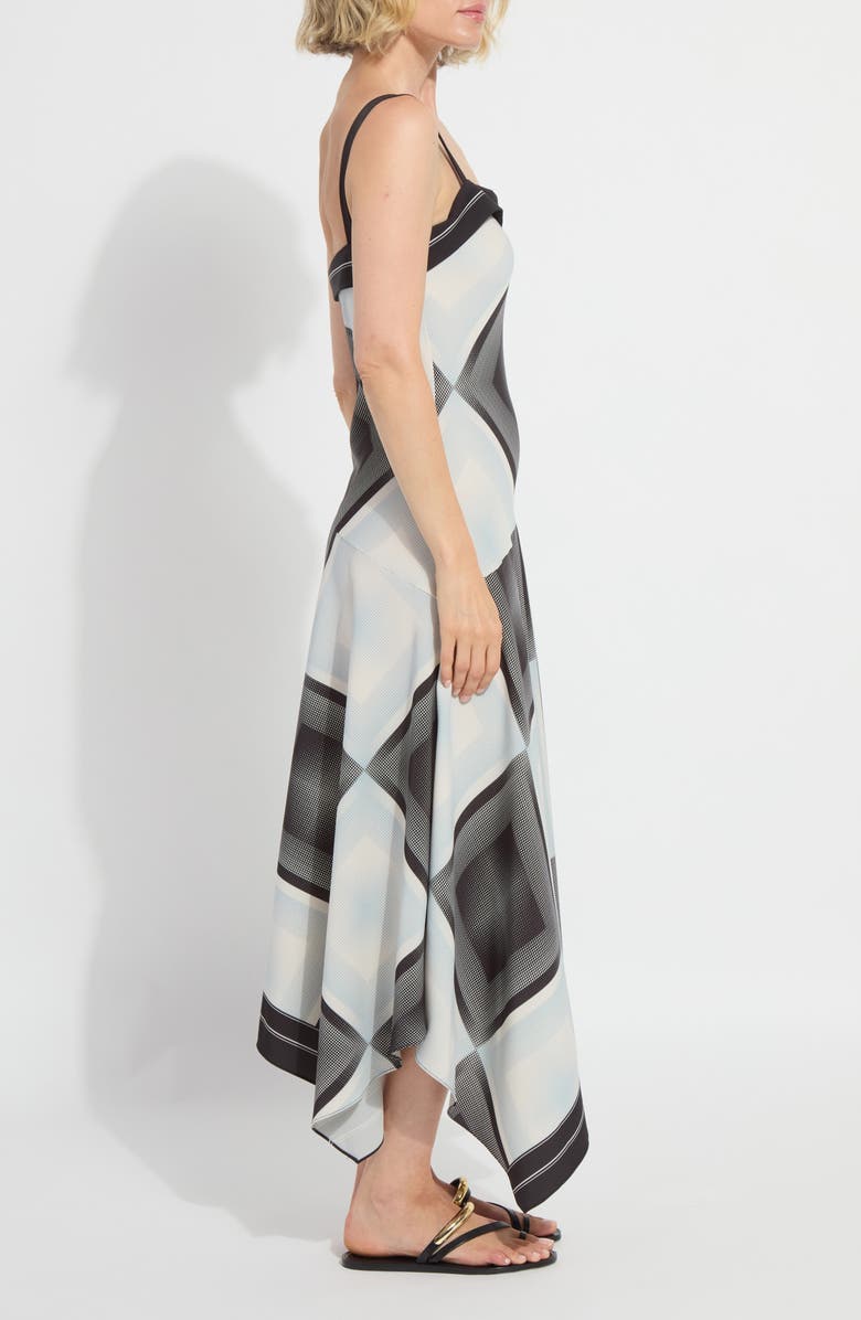 Lysse Sarai Handkerchief Hem Midi Dress, Alternate, color,