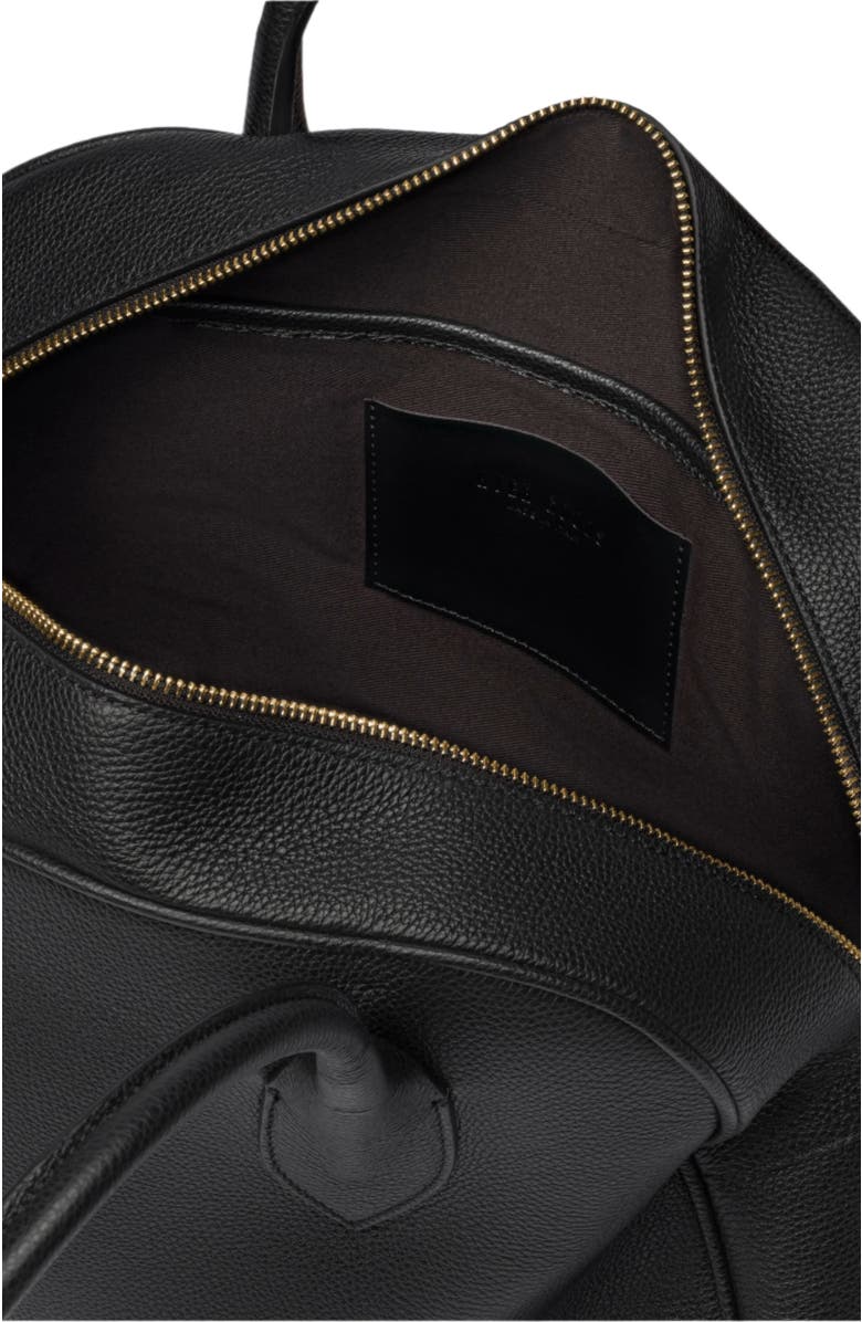 HYER GOODS Leather Autostrada Tote Bag, Alternate, color, Black