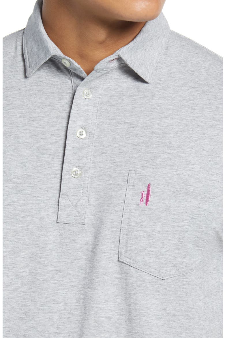 Heathered Original Regular Fit Polo, Alternate, color, GRAY