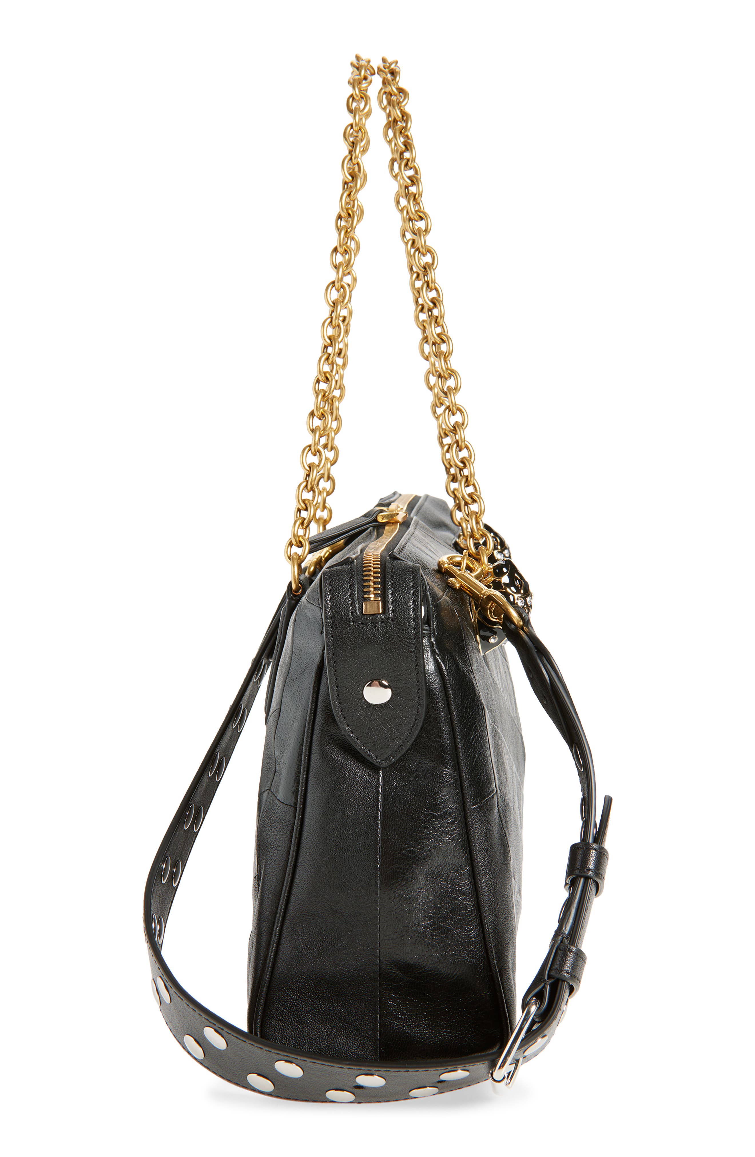 Valentino Garavani Panthea Chevron Patchwork Leather Tote, Alternate, color, 