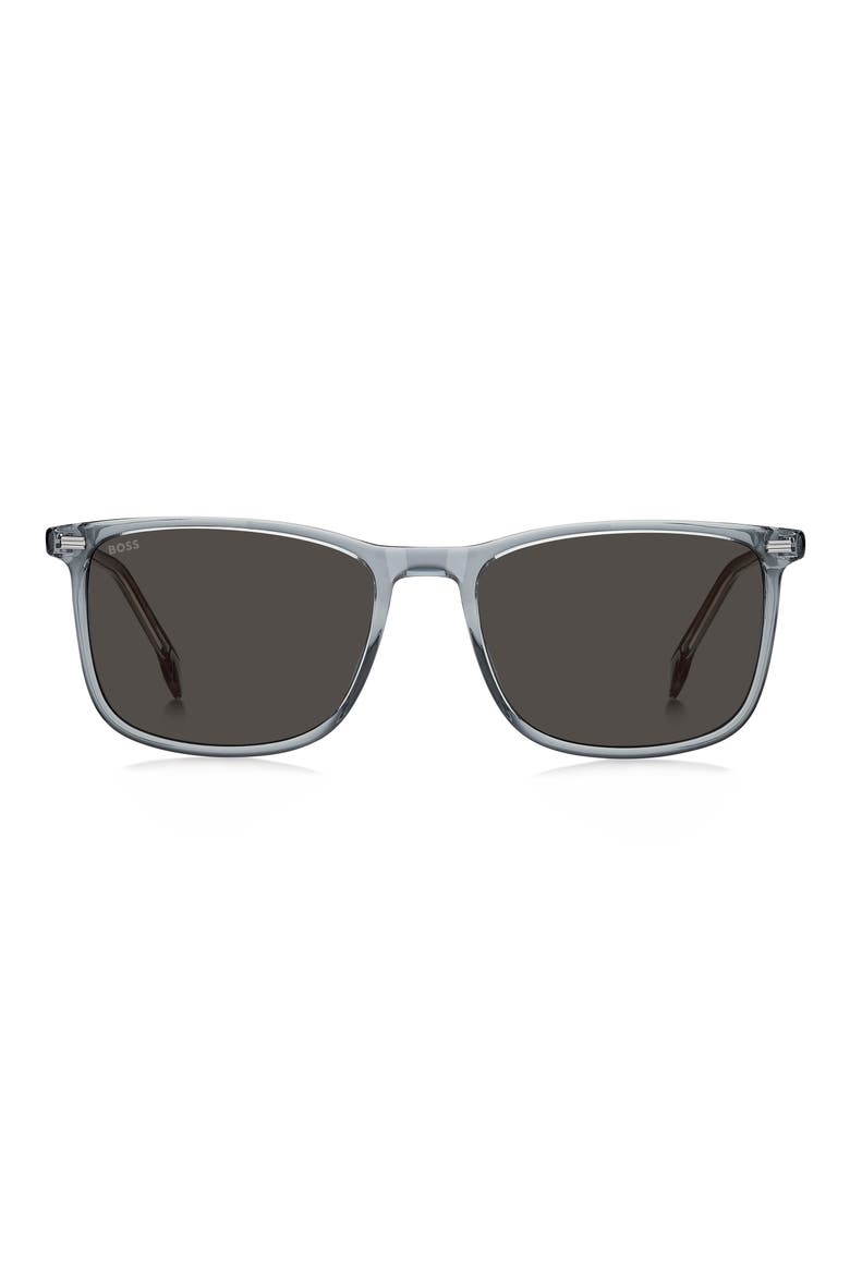 56mm Sunglasses, Main, color, BLUE/ GREY