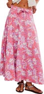 Free People Zephyr Print Convertible Bustle Maxi Skirt