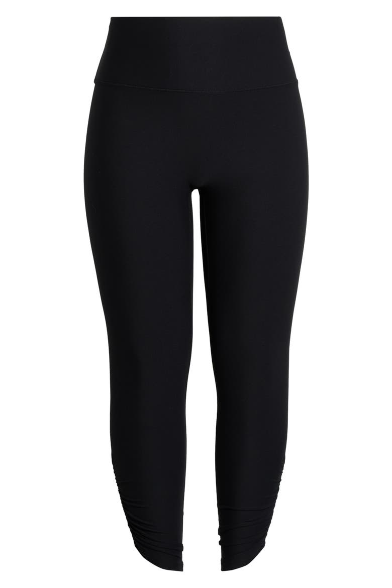 SPANXsmooth® Ruched Leggings, Alternate, color, VERY BLACK