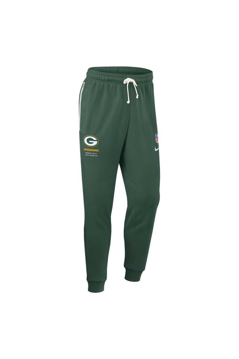 Men's Nike Green Green Bay Packers Sideline Standard Issue Touchback Kick Dri-FIT Taper Pants, Alternate, color, Green