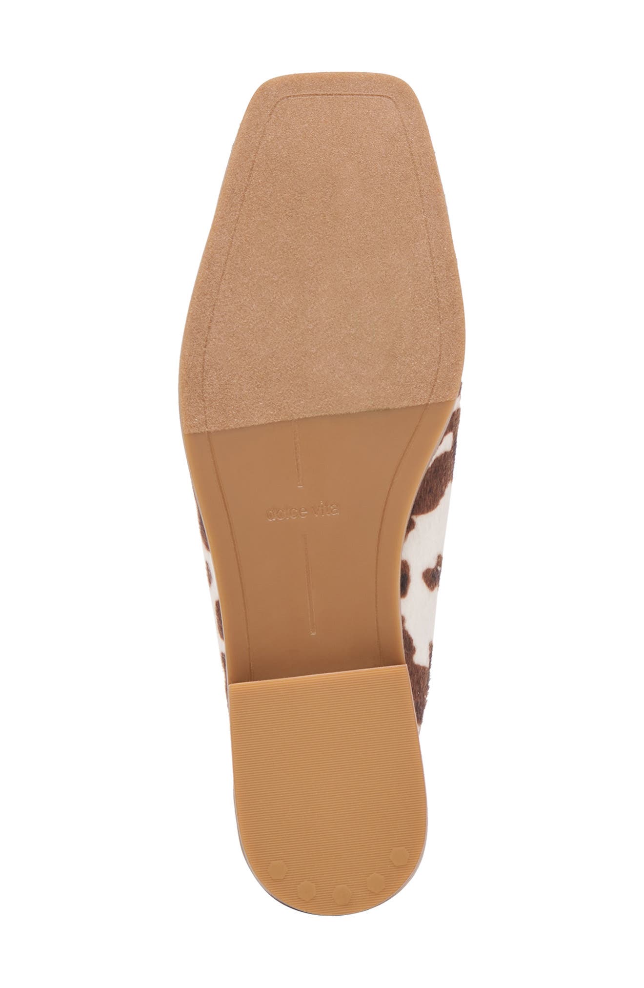 Brevyn Perforated Mule, Alternate, color, COCOA FAUX CALF HAIR