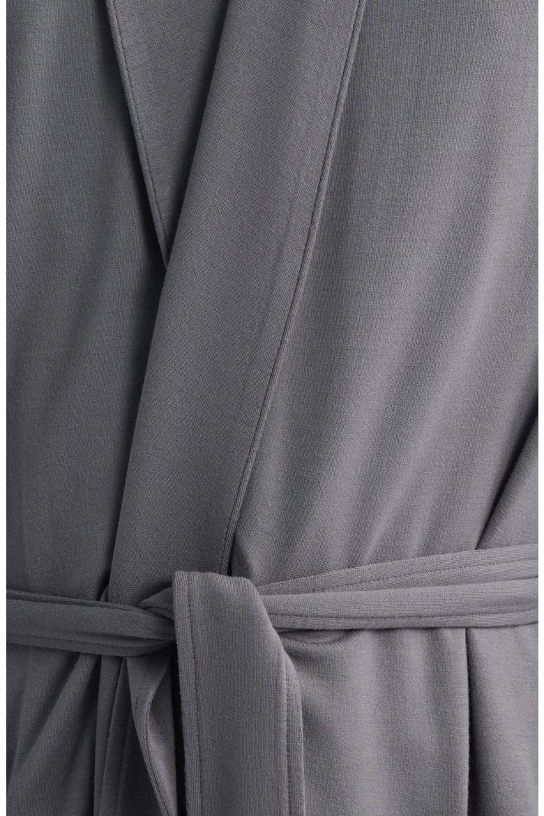 French Terry Robe, Alternate, color, GREY TORNADO